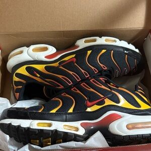 Nike Air Max Plus Black with Mystic Red Accents